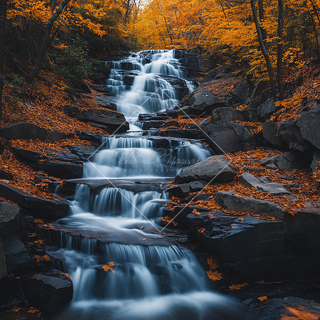 Autumn's Whispering Falls