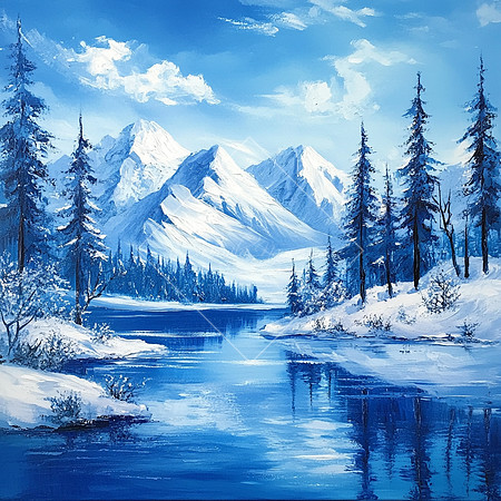 snphoto108_BOB_ROSS_HAPPY_trees_snowy_mountains_and_blue_lake_03b27423-7698-4860-9729-9ca9a0d96620