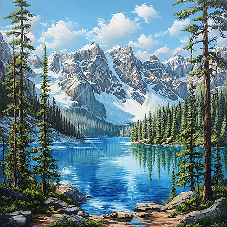 snphoto108_BOB_ROSS_HAPPY_trees_snowy_mountains_and_blue_lake_6ff77343-d719-42d6-9539-78cbcaab8f98
