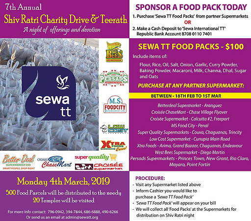 Shiv Ratri Charity Drive and & Teerath - March 2019