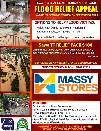 2018 - Flood Relief Appeal in collaboration with Massy stores