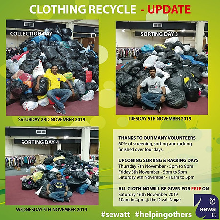 Nov 16th 2019 - Clothing Recycle Update