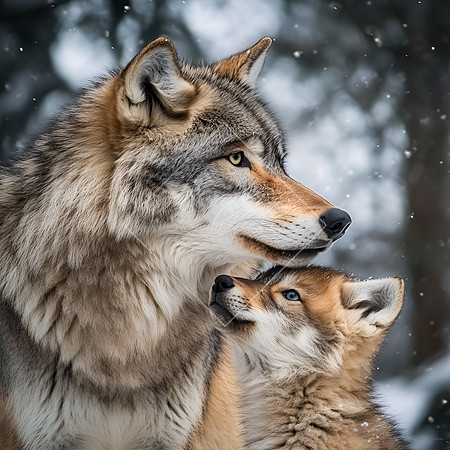 snphoto108_Animal_Kingdom_Mothers_Show_Winter_wolf_and_cub_phot_bd2d635f-3ad3-4025-bfee-b0f37c7c61ca