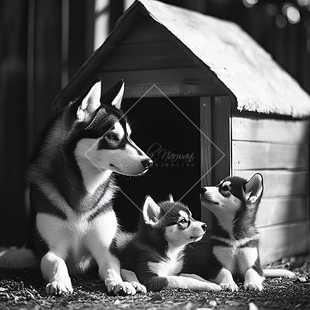 snphoto108_Animal_Kingdom_Mothers_Show_black_and_white_husky_an_ec95f697-c9e0-41da-ac12-7d3fe1c4f256